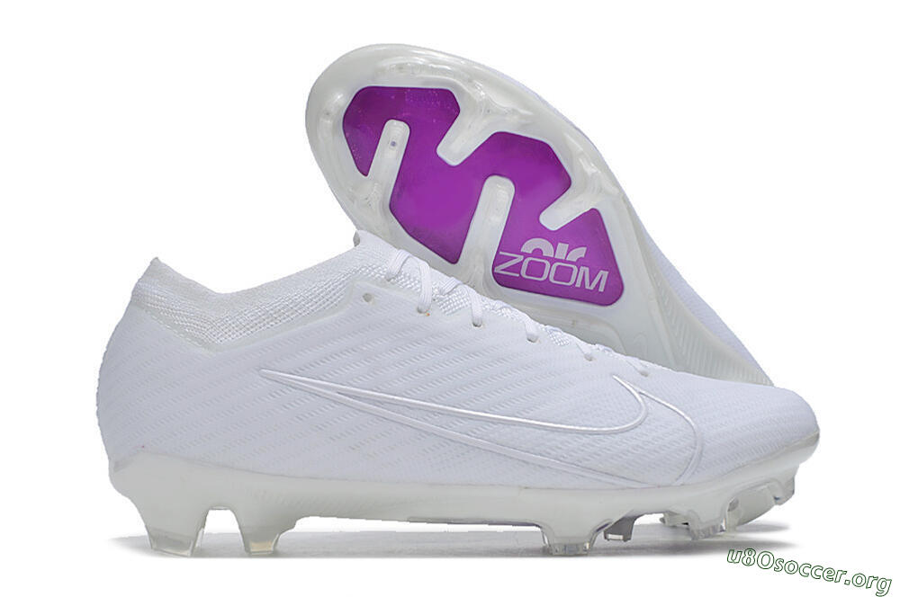 Nike Air Zoom Mercurial Vapor 15 Elite Change Color In Sunlight FG Football Boots - White/Purple 2
