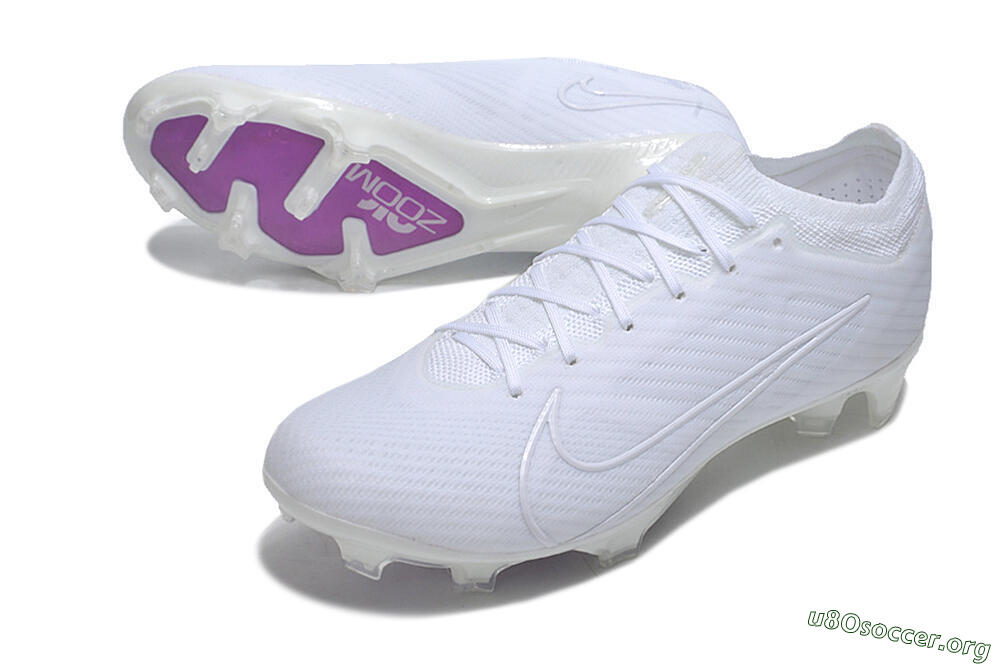 Nike Air Zoom Mercurial Vapor 15 Elite Change Color In Sunlight FG Football Boots - White/Purple 0