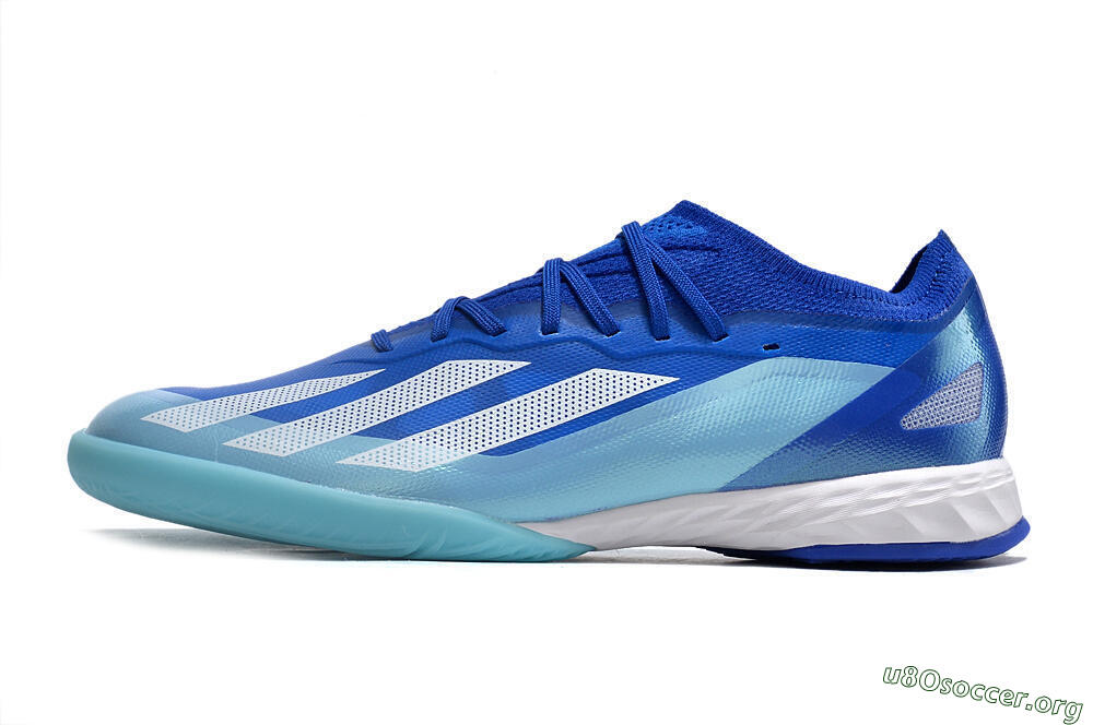 Adidas X Crazyfast.1 IC Football Shoes - Blue/White/Jade 3