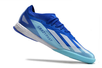Adidas X Crazyfast.1 IC Football Shoes - Blue/White/Jade