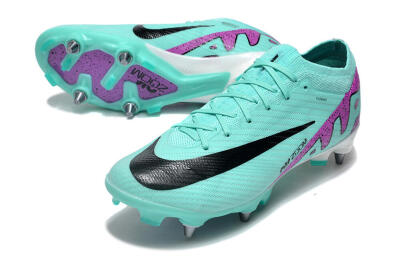 Nike Air Zoom Mercurial Vapor 15 Elite SG Football Boots - Turquoise/Black/White/Purple