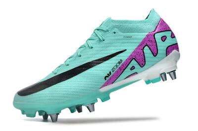 Nike Air Zoom Mercurial Vapor 15 Elite SG Football Boots - Turquoise/Black/White/Purple
