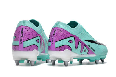 Nike Air Zoom Mercurial Vapor 15 Elite SG Football Boots - Turquoise/Black/White/Purple