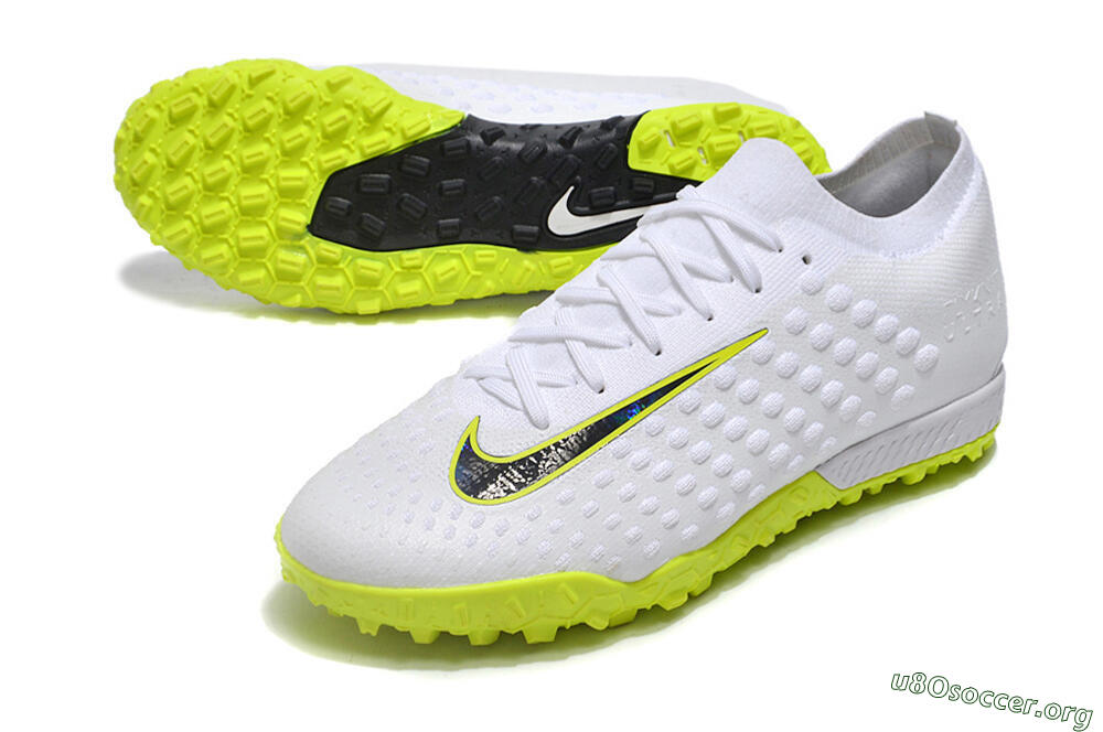 Nike Phantom Ultra Venom TF Football Shoes - White/Yellow/Black 0
