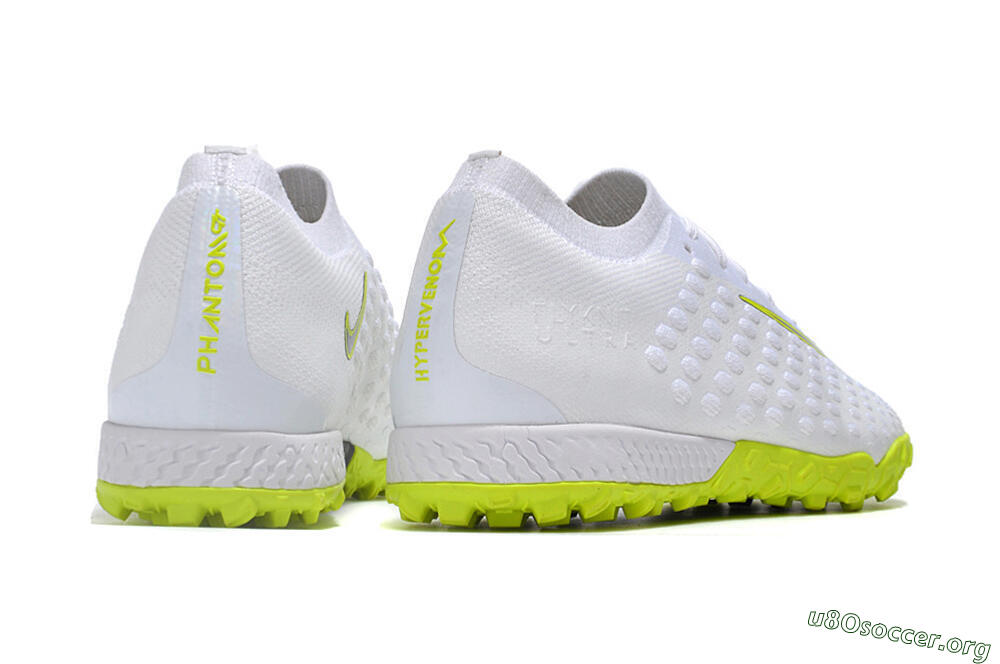 Nike Phantom Ultra Venom TF Football Shoes - White/Yellow/Black 6