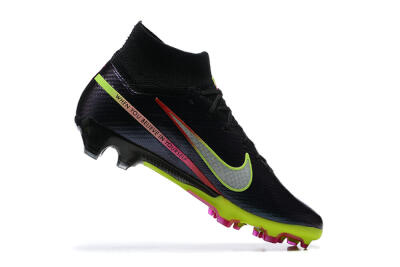 Nike Air Zoom Mercurial Superfly 9 Elite FG Football Boots - Black/Silver/Yellow/Pink