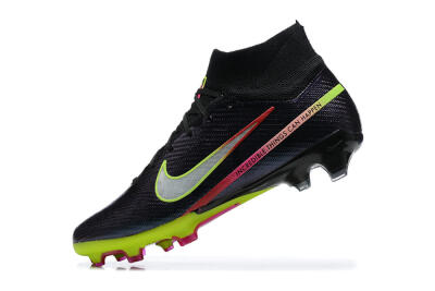 Nike Air Zoom Mercurial Superfly 9 Elite FG Football Boots - Black/Silver/Yellow/Pink