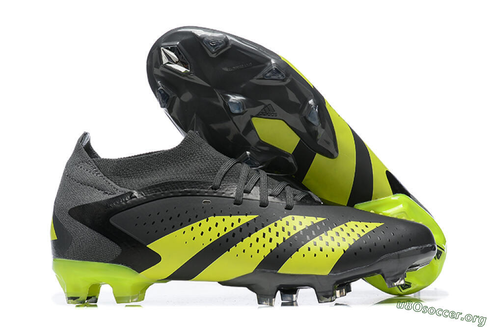 Adidas Predator Accuracy.1 FG Football Boots - Black/Yellow 2