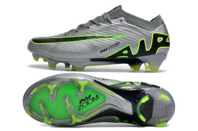 Nike Air Zoom Mercurial Vapor 15 Elite FG Football Boots - Silver/Black/Yellow