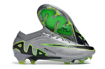 Nike Air Zoom Mercurial Vapor 15 Elite FG Football Boots - Silver/Black/Yellow