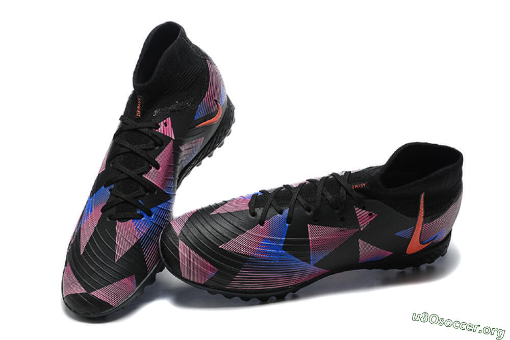 Nike Phantom Luna Elite TF Football Shoes - Black/Blue/Red/Pink 6