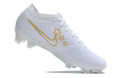 Nike Air Zoom Mercurial Vapor 15 Elite FG Football Boots - White/Blue/Gold