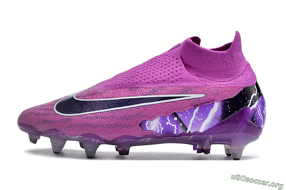Nike Phantom GX Thunder Elite DF Link SG Football Boots - Purple/White/Black 3