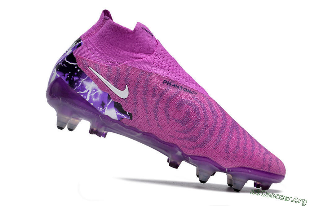Nike Phantom GX Thunder Elite DF Link SG Football Boots - Purple/White/Black 4