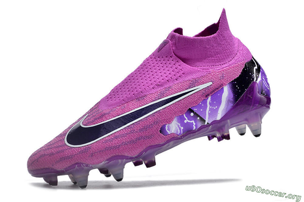 Nike Phantom GX Thunder Elite DF Link SG Football Boots - Purple/White/Black 5
