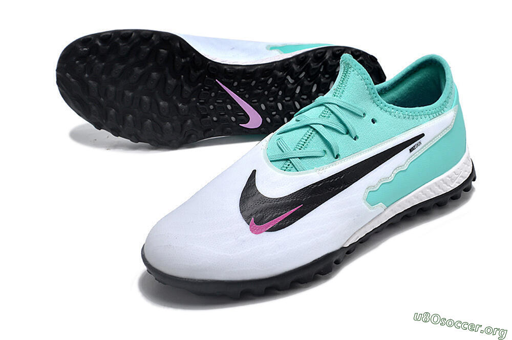 Nike React Phantom GX Pro TF Football Shoes - White/Black/Jade 0