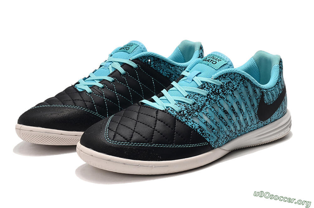 Nike Lunar Gato 2 IC Football Shoes - Black/Jade/White 4