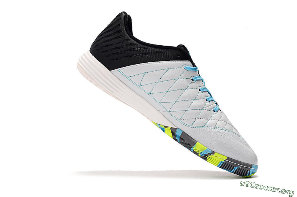 Nike Lunar Gato 2 IC Football Shoes - Black/Blue/Yellow 4