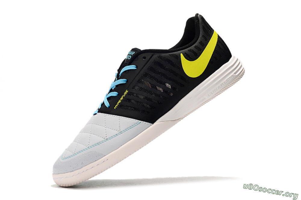 Nike Lunar Gato 2 IC Football Shoes - Black/Blue/Yellow 5