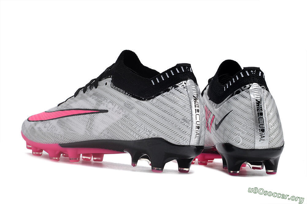 Nike Air Zoom Mercurial Superfly 9 Elite FG Football Boots - Silver/Pink/Black 4