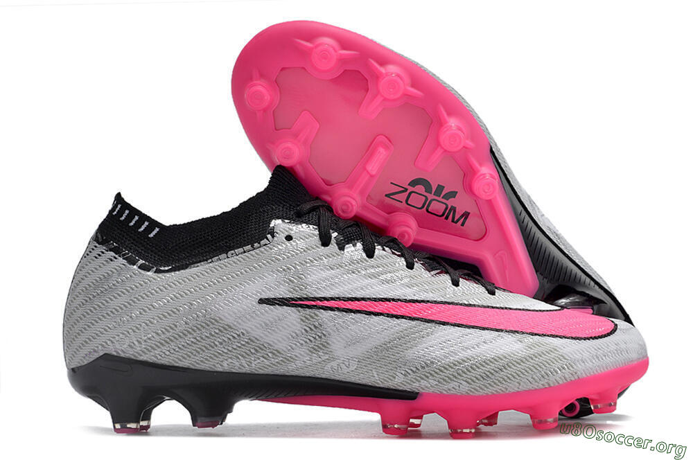 Nike Air Zoom Mercurial Superfly 9 Elite FG Football Boots - Silver/Pink/Black 2