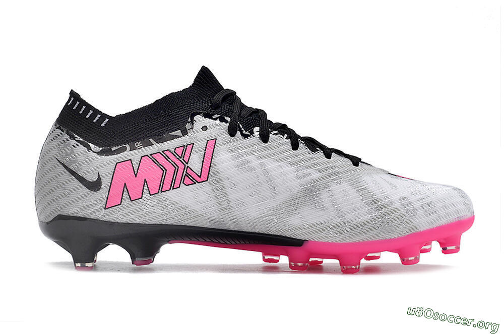 Nike Air Zoom Mercurial Superfly 9 Elite FG Football Boots - Silver/Pink/Black 5