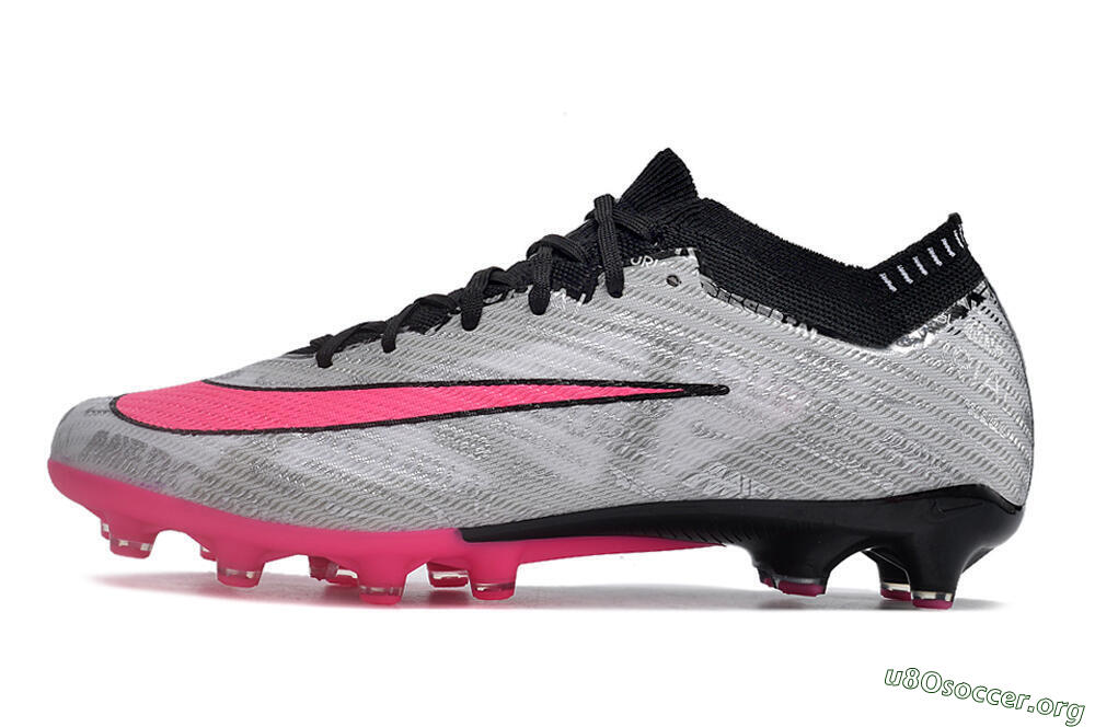 Nike Air Zoom Mercurial Superfly 9 Elite FG Football Boots - Silver/Pink/Black 3