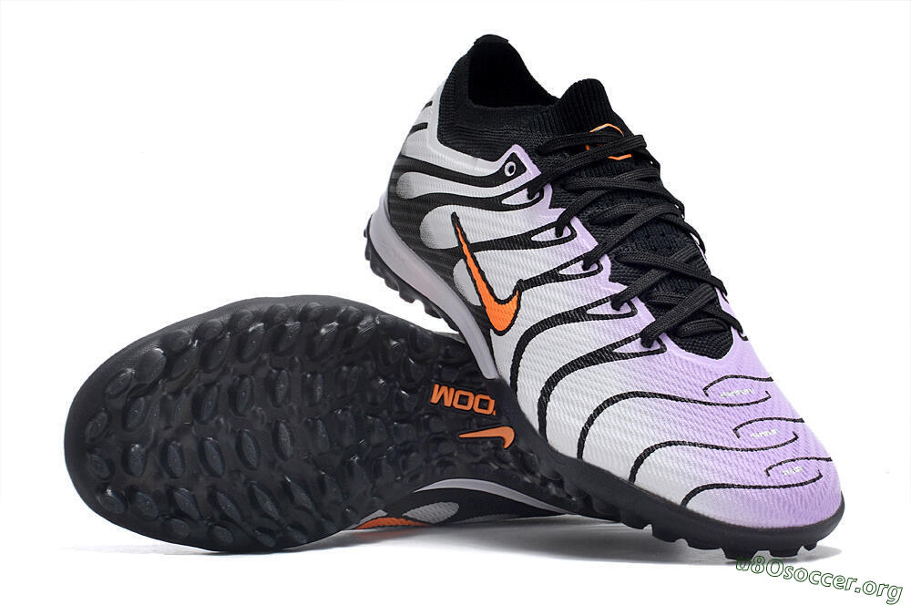 Nike Air Zoom Mercurial Vapor 14 Elite TF Football Shoes - Purple/Black/Orange 1