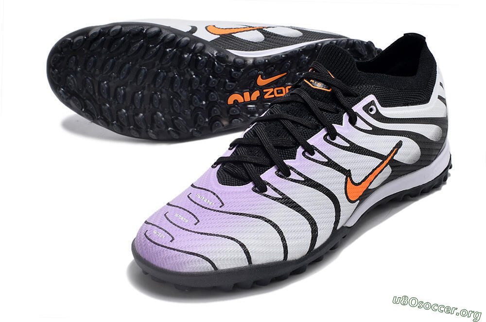 Nike Air Zoom Mercurial Vapor 14 Elite TF Football Shoes - Purple/Black/Orange 0
