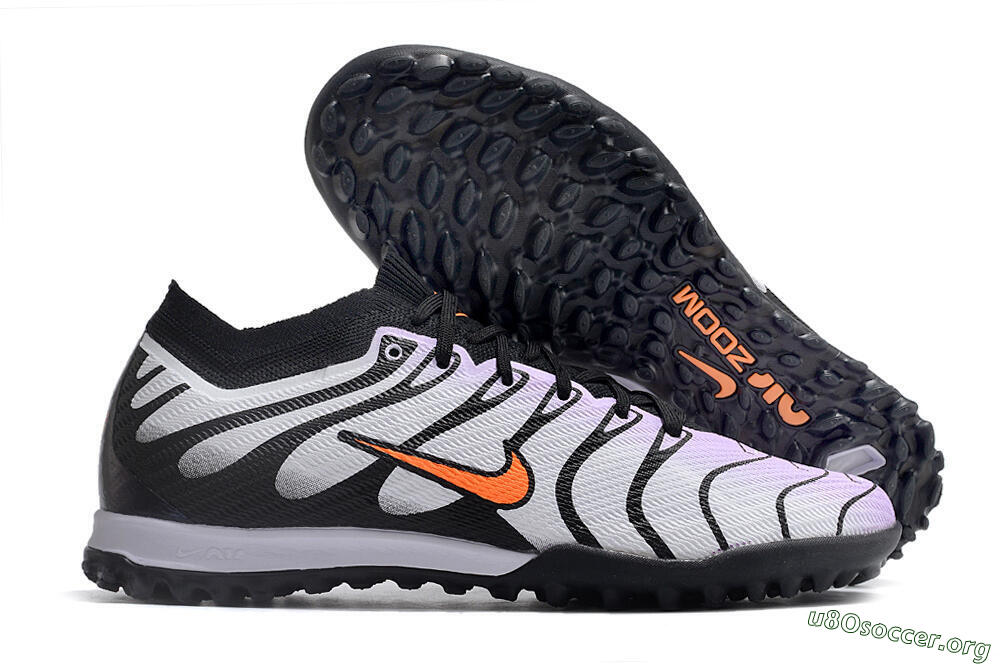 Nike Air Zoom Mercurial Vapor 14 Elite TF Football Shoes - Purple/Black/Orange 2