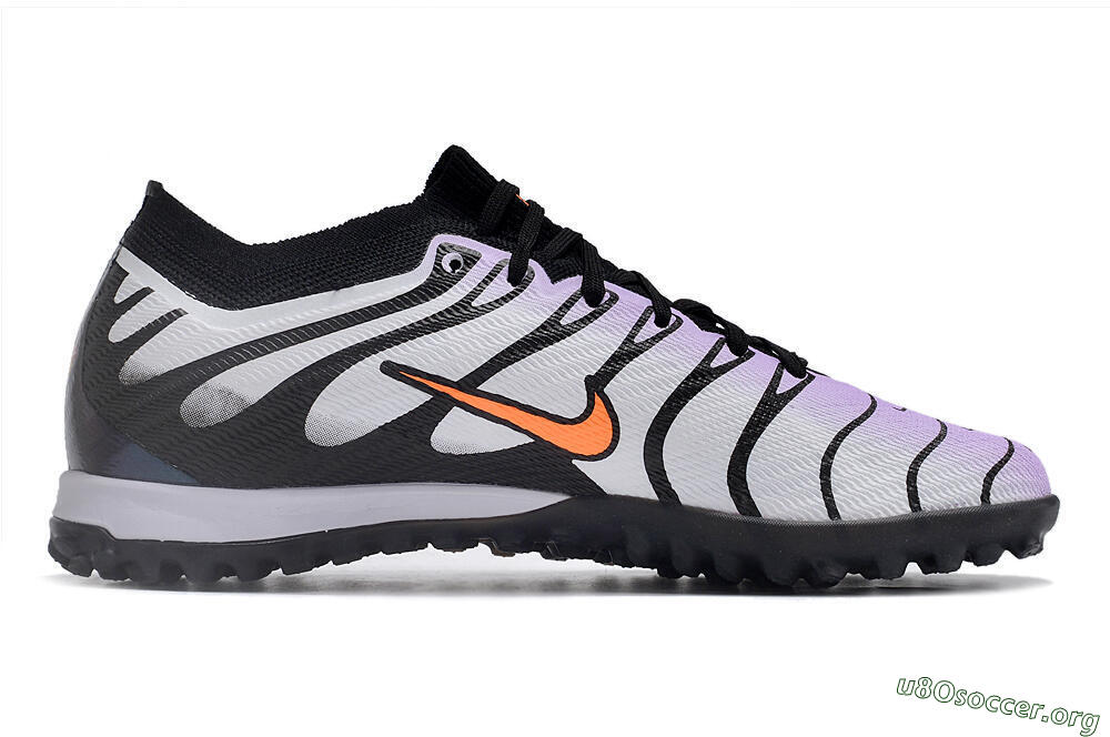 Nike Air Zoom Mercurial Vapor 14 Elite TF Football Shoes - Purple/Black/Orange 5