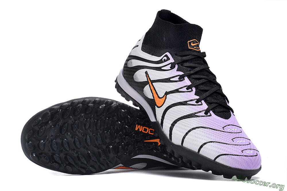 Nike Air Zoom Mercurial Superfly 9 Elite TF Football Shoes - Purple/Black/Orange 1