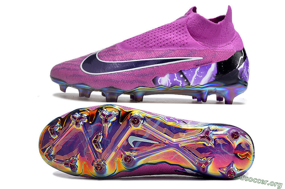 Nike Phantom GX DF Elite FG Football Boots - Purple/Black/White/Gold 1