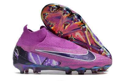 Nike Phantom GX DF Elite FG Football Boots - Purple/Black/White/Gold