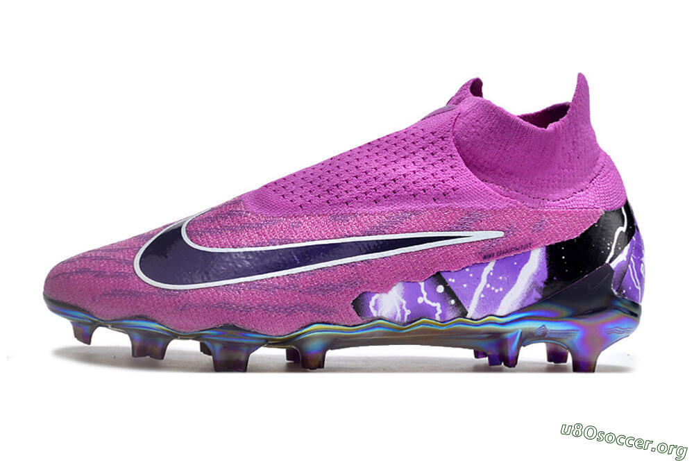 Nike Phantom GX DF Elite FG Football Boots - Purple/Black/White/Gold 3