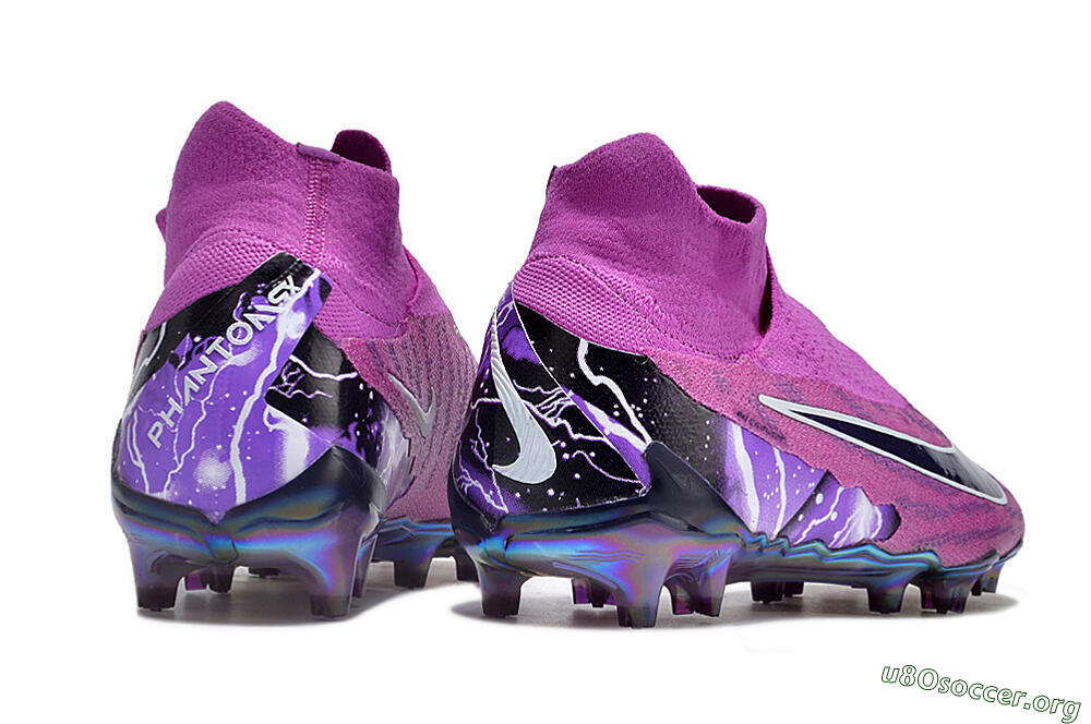 Nike Phantom GX DF Elite FG Football Boots - Purple/Black/White/Gold 6