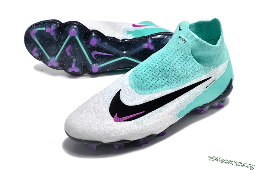 Nike Phantom GX Elite DF FG Football Boots - White/Purple/Jade 0