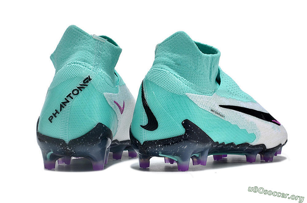 Nike Phantom GX Elite DF FG Football Boots - White/Purple/Jade 6