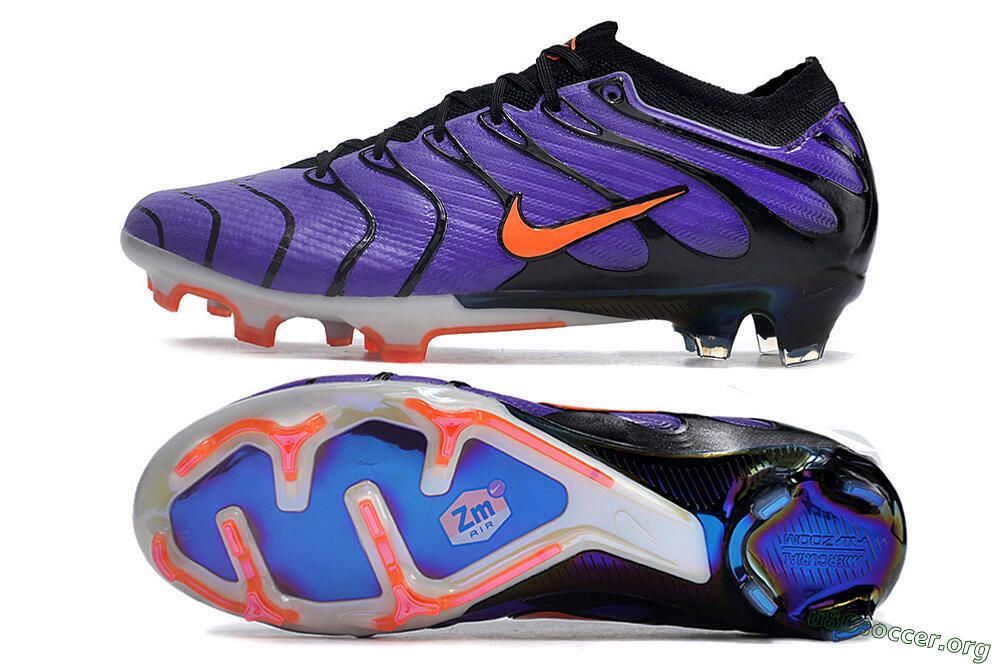 Nike Air Zoom Mercurial Vapor 15 Elite FG Football Boots - Purple/Black/Orange/Gold 1
