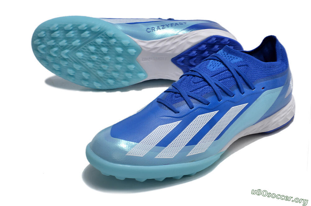 Adidas X Crazyfast.1 TF Football Shoes - Blue/Silver/White 0