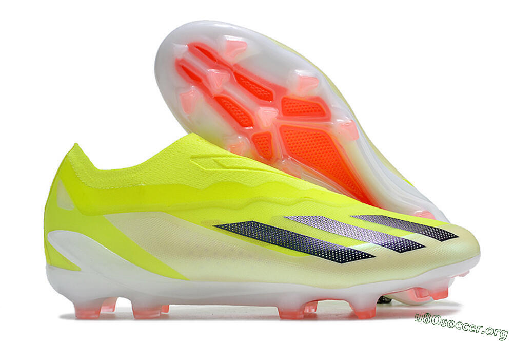 Adidas X Crazyfast+ FG Football Boots - Yellow/Black/Pink 2