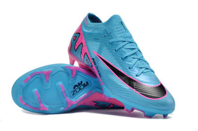 Nike Air Zoom Mercurial Vapor 15 Elite FG Football Boots - Blue/Pink/Black