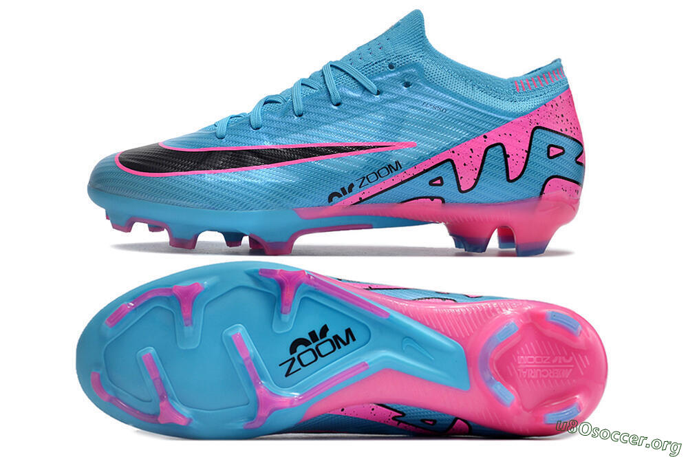 Nike Air Zoom Mercurial Vapor 15 Elite FG Football Boots - Blue/Pink/Black 1
