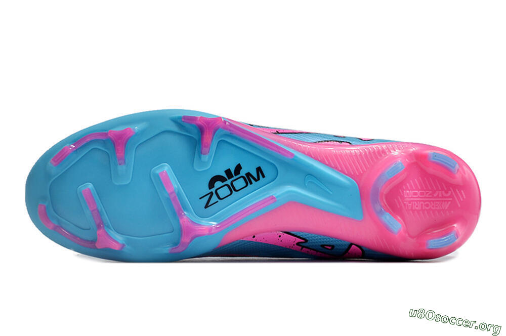 Nike Air Zoom Mercurial Vapor 15 Elite FG Football Boots - Blue/Pink/Black 6