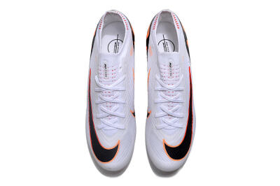 Nike Air Zoom Mercurial Vapor 15 Elite FG Football Boots - White/Orange/Black
