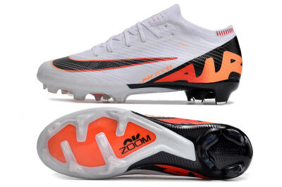 Nike Air Zoom Mercurial Vapor 15 Elite FG Football Boots - White/Orange/Black