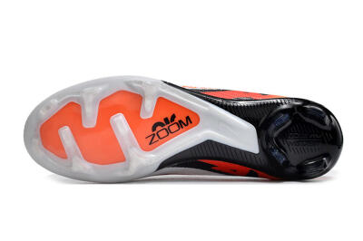 Nike Air Zoom Mercurial Vapor 15 Elite FG Football Boots - White/Orange/Black