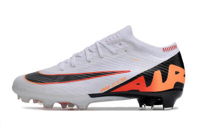 Nike Air Zoom Mercurial Vapor 15 Elite FG Football Boots - White/Orange/Black
