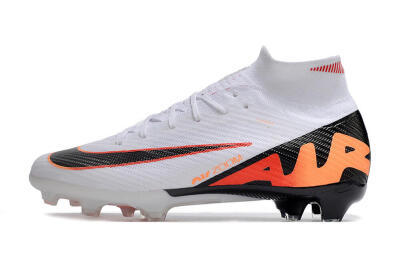 Nike Air Zoom Mercurial Superfly 9 Elite FG Football Boots - White/Orange/Black