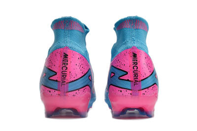 Nike Air Zoom Mercurial Superfly 9 Elite FG Football Boots - Blue/Pink/Black